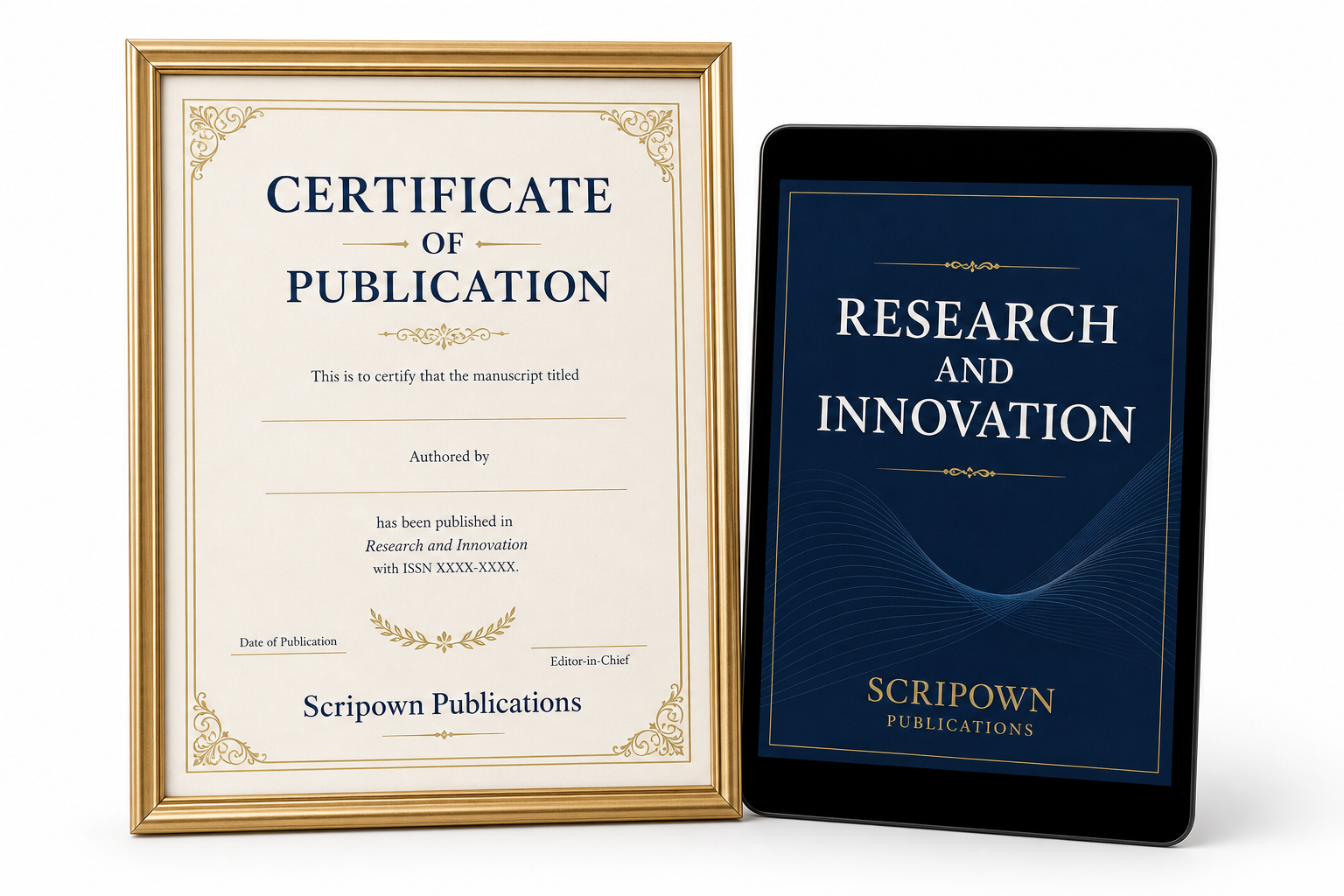 Published chapter and certificate