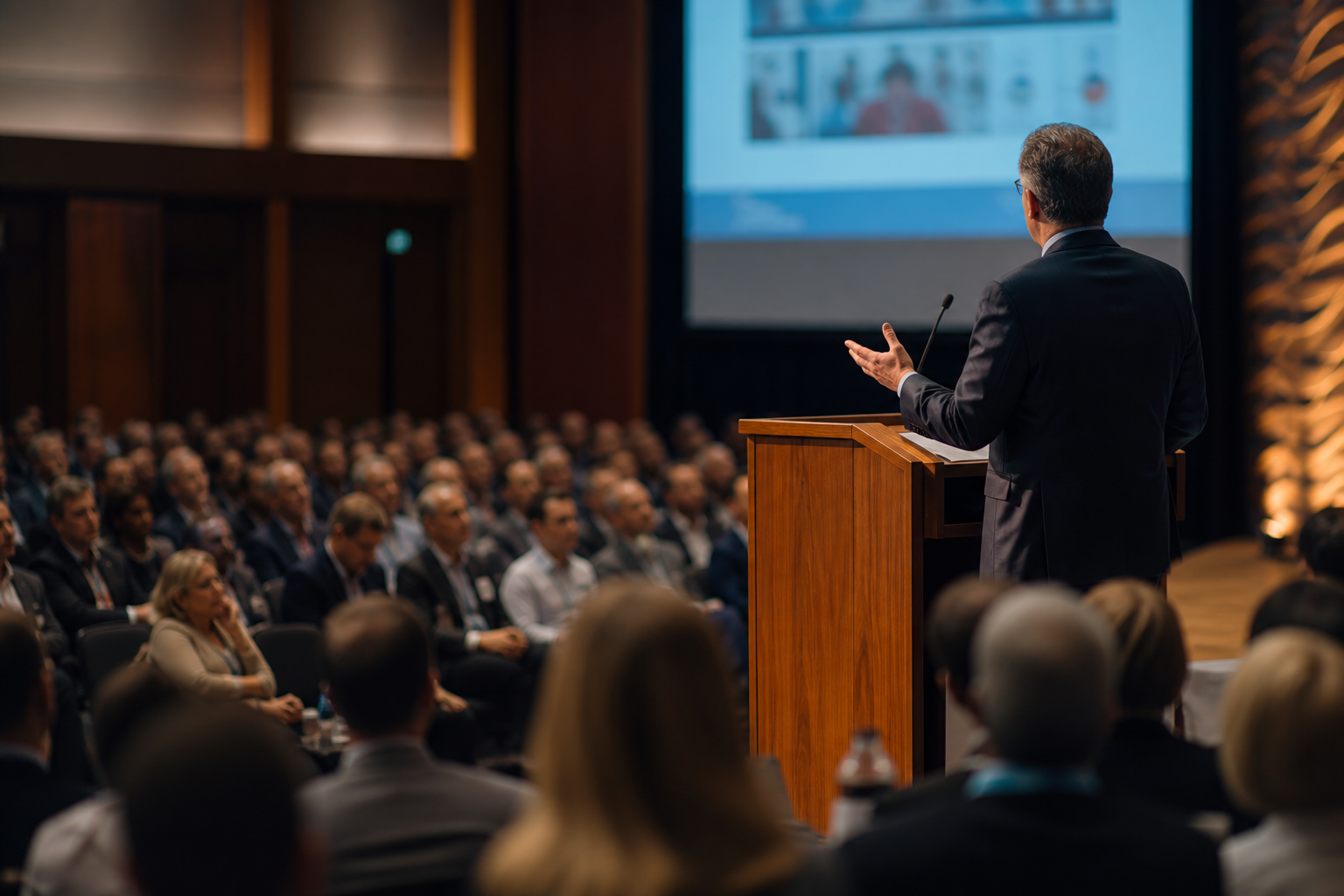 Academic conference in session